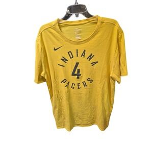 Nike Indiana Pacers‎ Oladipo #4 NBA Dri-Fit T-Shirt Yellow Mens XXL  182